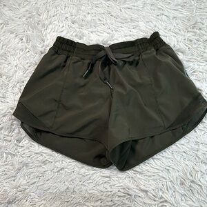 Lululemon Hotty Hot Short (Long 4") Dark Olive